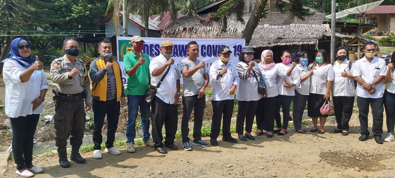 AnggotaDPRD Langkat Tinjau Kesiapan Desa Melawan Covid