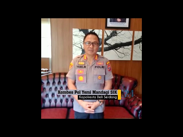 Ucapan Selamat Ulang Tahun dari Kapolresta Deli Serdang Kombes Pol Yemi Mandagi SIK