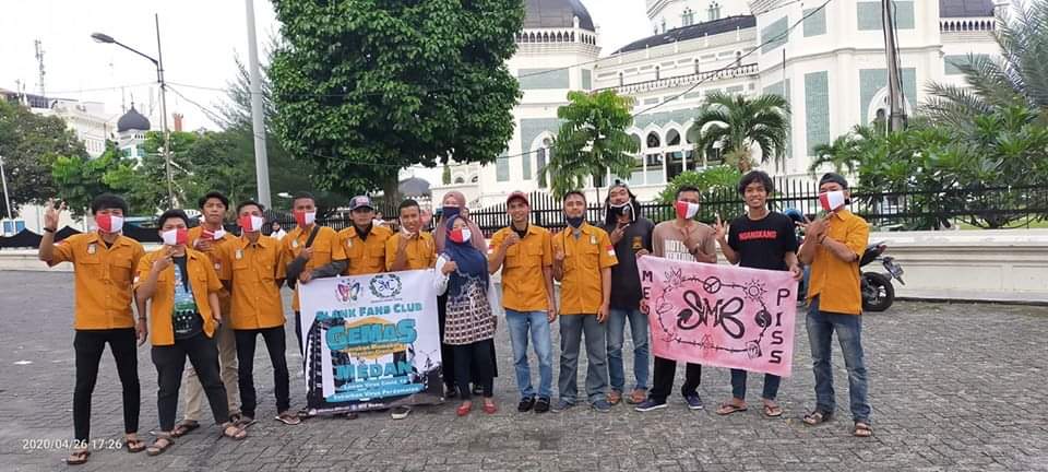 SLANKERS MEDAN BAGIKAN MASKER KAIN GRATIS DALAM PROGRAM 