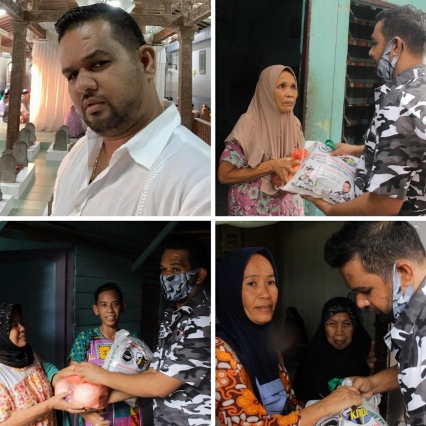 Bapera Sumut Bantu 1.000 Paket Sembako, Dedek : Bukti Kita Berperan Rasakan Dampak Corona