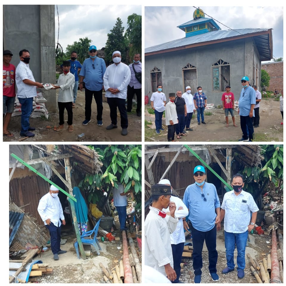 Dermawan Masjid Agung Bantu Pembangunan Masjid  Al Maul Husna dan Rumah Warga