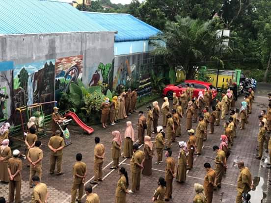 Camat Medan Amplas Pimpin Apel, Edi Mulya : 