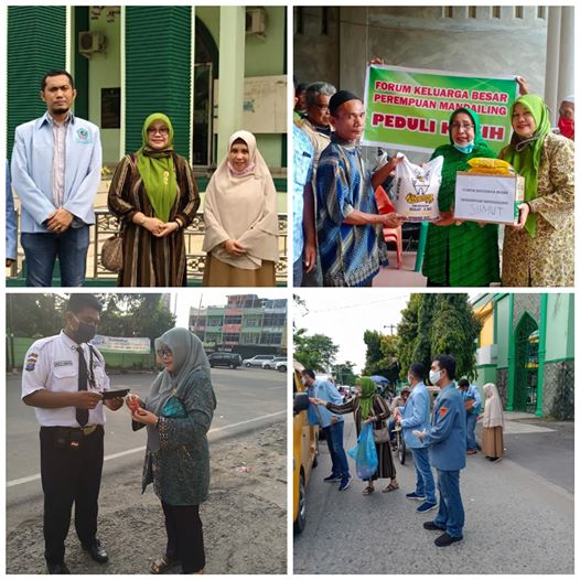 FKBPM Sumut dan DPD Mapancas Bagikan Takjil dan Sanitizer di Depan Kampus UISU