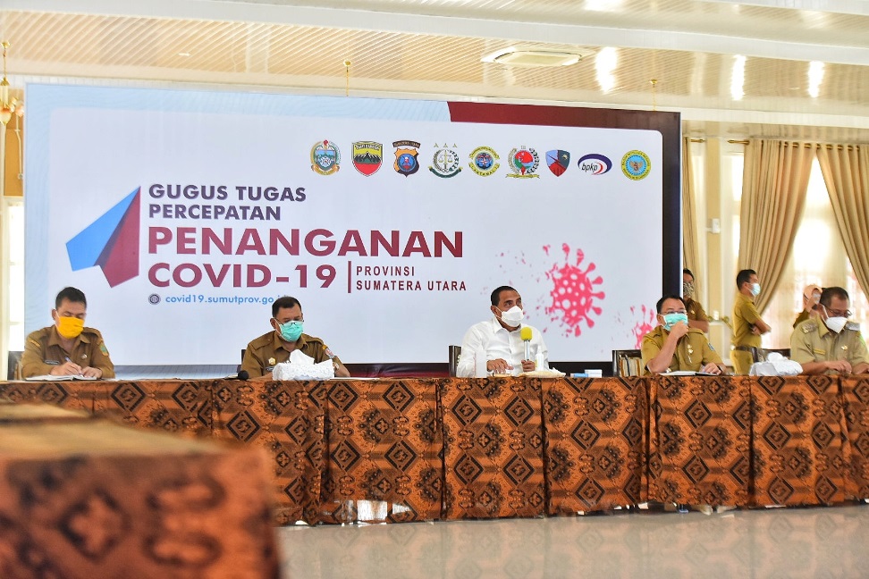 Gubernur Sumut Satukan Gerakan Medan,  Deliserdang dan Binjai untuk Pencagahan Covid-19