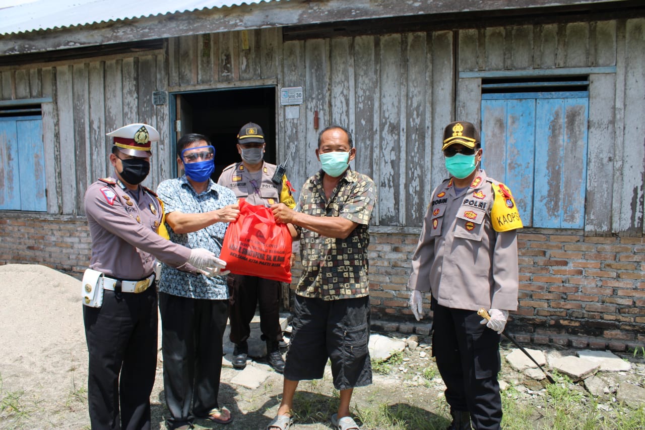 Baksos Kepada Masyarakat Terdampak Covid19, Ketua INTI Sergai Apresiasi Kapolres Sergai