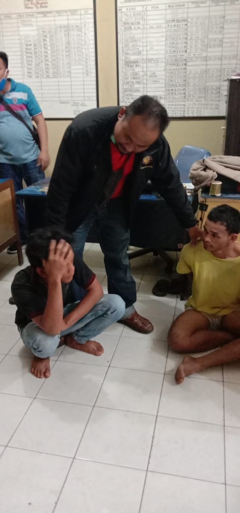 Personil Patroli Asmara Subuh Polres Tanjung Balai Ringkus 2 Pria Dewasa Pengguna Narkotika