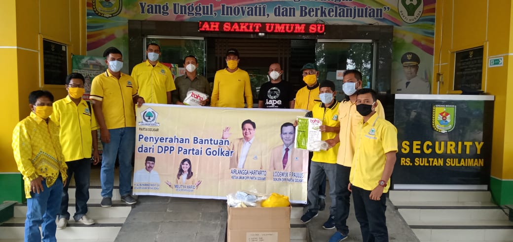 Peduli Covid- 19, DPP Partai Golkar Salurkan Bantuan APD ke RSUD Sultan Sulaiman Sergai
