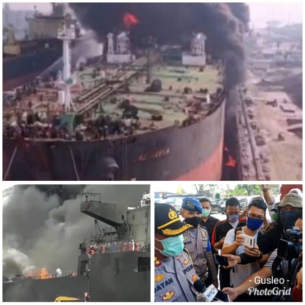 Korban Kebakaran Kapal Tenker di Belawan Bertambah Menjadi 7 Orang