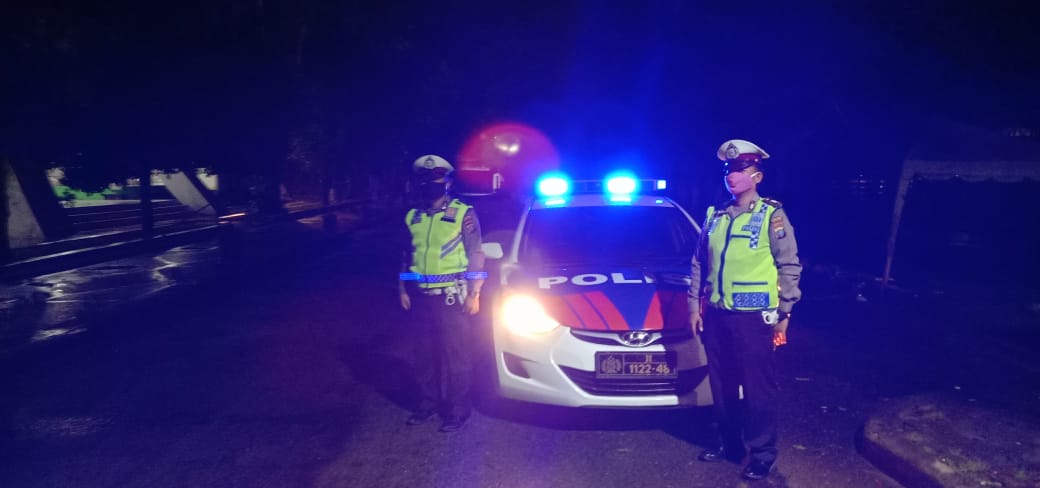 Tingkatkan Kamseltibcar Lantas, Sat Lantas Polres Tanjung Balai Patroli Subuh di Bulan Puasa