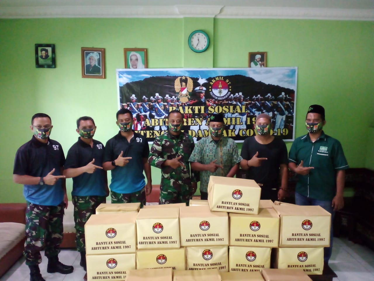 Dandim 0102 BS Serahkan Bantuan Sembako Untuk PCNU Medan