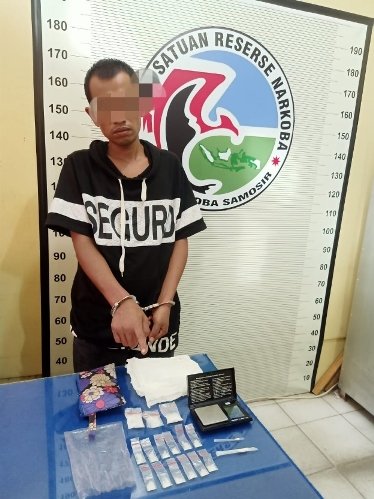 Polres Tobasa Tangkap Pengedar 18,59 Gram Shabu Shabu