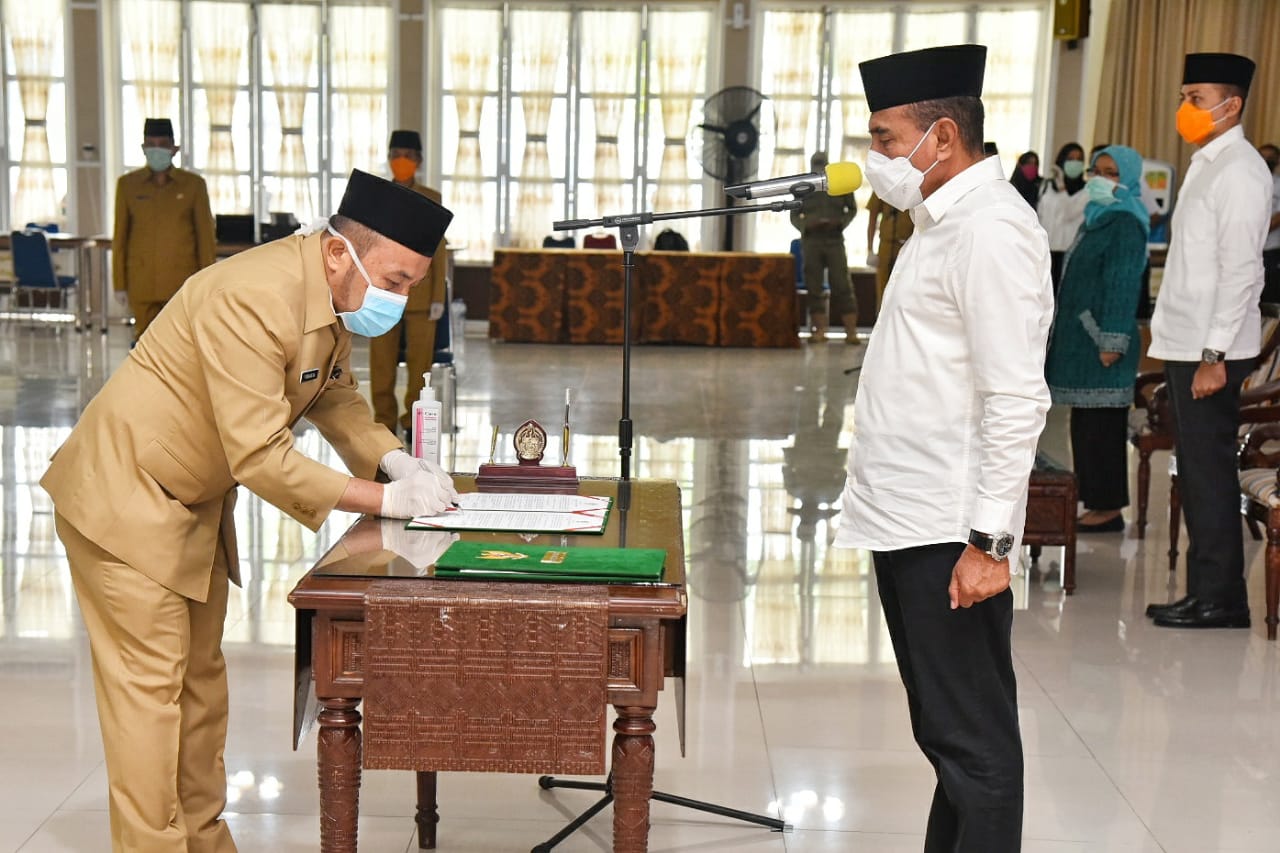 Gubernur Edy Rahmayadi Lantik 46 Pejabat Eselon III