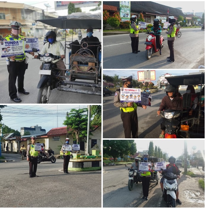 Polres Tanjung Balai Sosialisasi Maklumat Kapolri Tentang Penanganan dan Pencegahan Covid-19