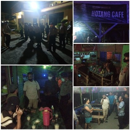 Kapolsek Datuk Bandar Pimpin Apel Cegah Covid-19 Bubarkan Masyarakat Berkerumun