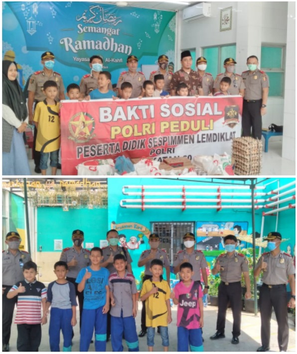 Serdik Sespimmen Polri Angkatan 60 Salurkan Bantuan Sembako ke Yayasan Al-Kahfi MedanÂ 