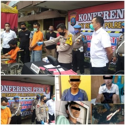 Ungkap Kasus Begal di Desa Medan Estate, Polrestabes Medan Tembak Mati 1 Pelaku 2 Rekannya Diamankan