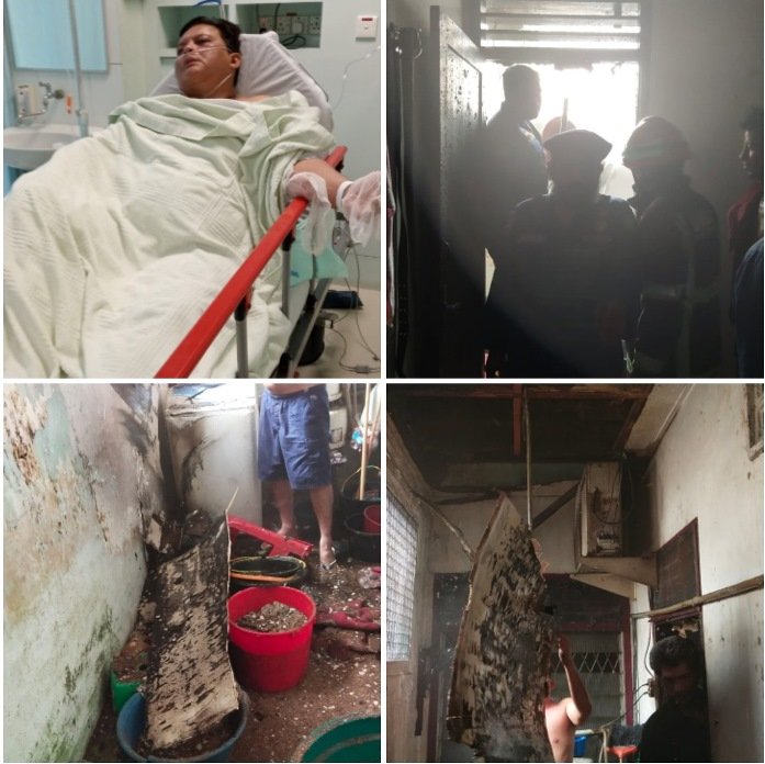 Rumah di Jalan Sei Deli Medan Terbakar, Pasutri Vrits dan Citi Alami Luka Bakar