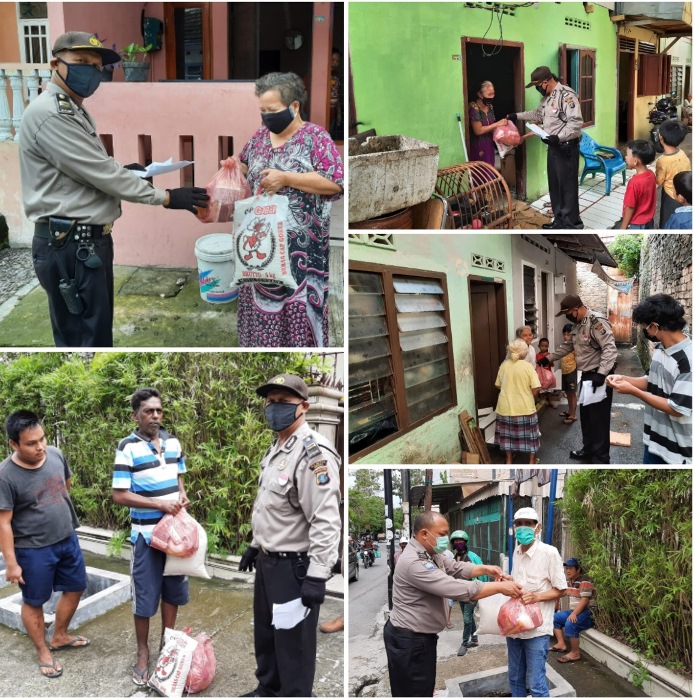 Kapolsek Medan Timur Berikan Tali Asih Sembako Kepada 12 KK yangÂ  Membutuhkan