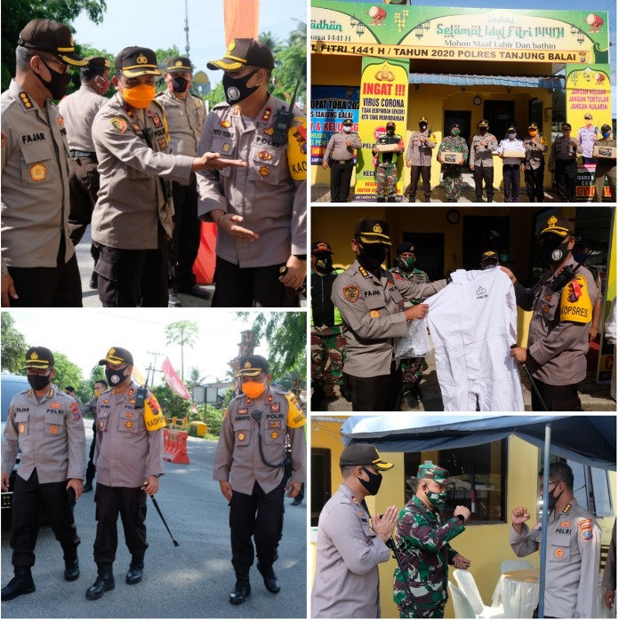 Kapolres Tanjung Balai Sambut Kunjungan Tim Pamatwil Polda Sumut