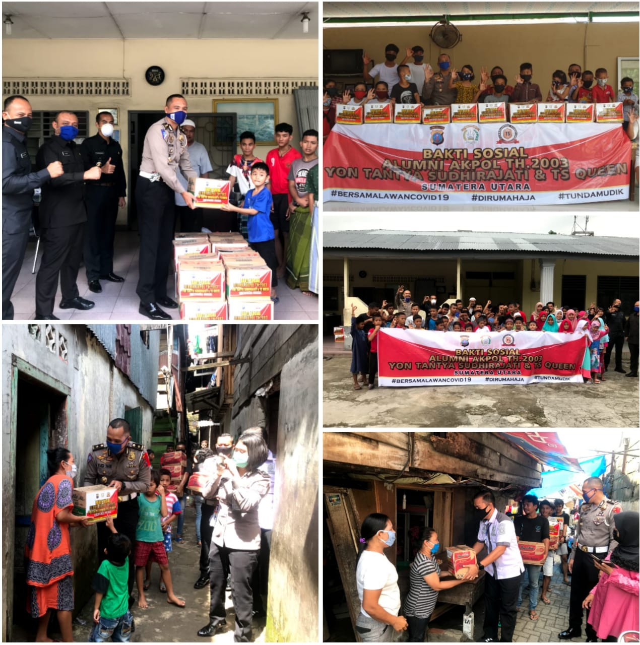 Alumni Akpol Tahun 2003 Yon Tantya Sudihrajati dan TS Queen Sumut Gelar Baksos