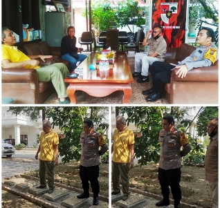 Jalin Silahturahmi, Kodrat Shah Kedatangan Tamu Kapolrestabes Medan Kombes Riko Sunarko