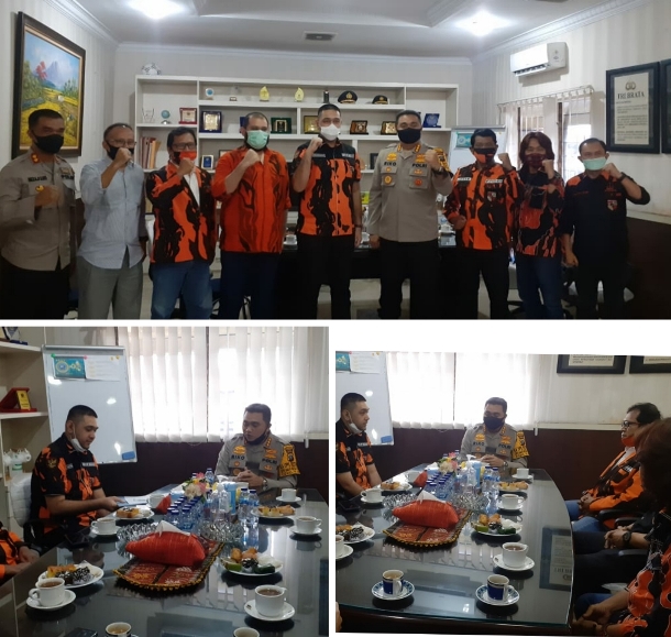 Silaturahmi ke Kapolrestabes, MPC PP Medan Diminta Jaga Kondusivitas