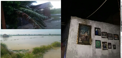 Akibat Hujan Lebat, Sawah Terendam, Tiga Atap Rumah Terbang di Kecamatan Beringin