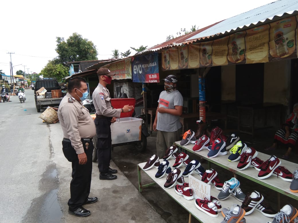 Cegah Penyebaran Covid-19, Polsek Beringin Polresta Deli Serdang Rutin Lakukan Sosialisasi