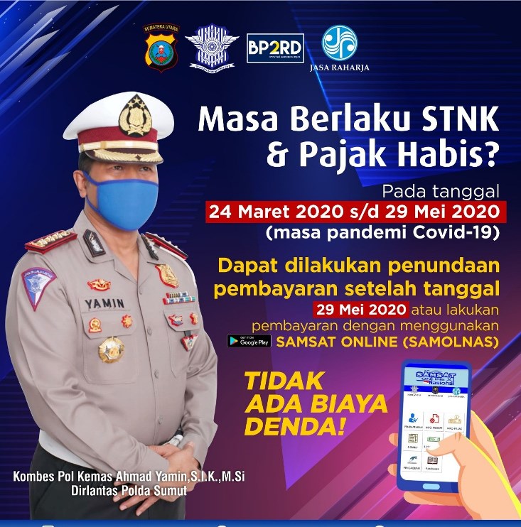 Polda Sumut Dispensasi Masa Berlaku SIM di Tengah Pandemi
