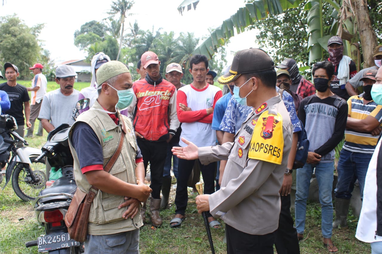 Cegah Konflik Lahan Sengketa, Polres Sergai Mediasi Perseteruan Antara Pihak PT Lubuk Naga Dengan Gapoktan Naga Jaya