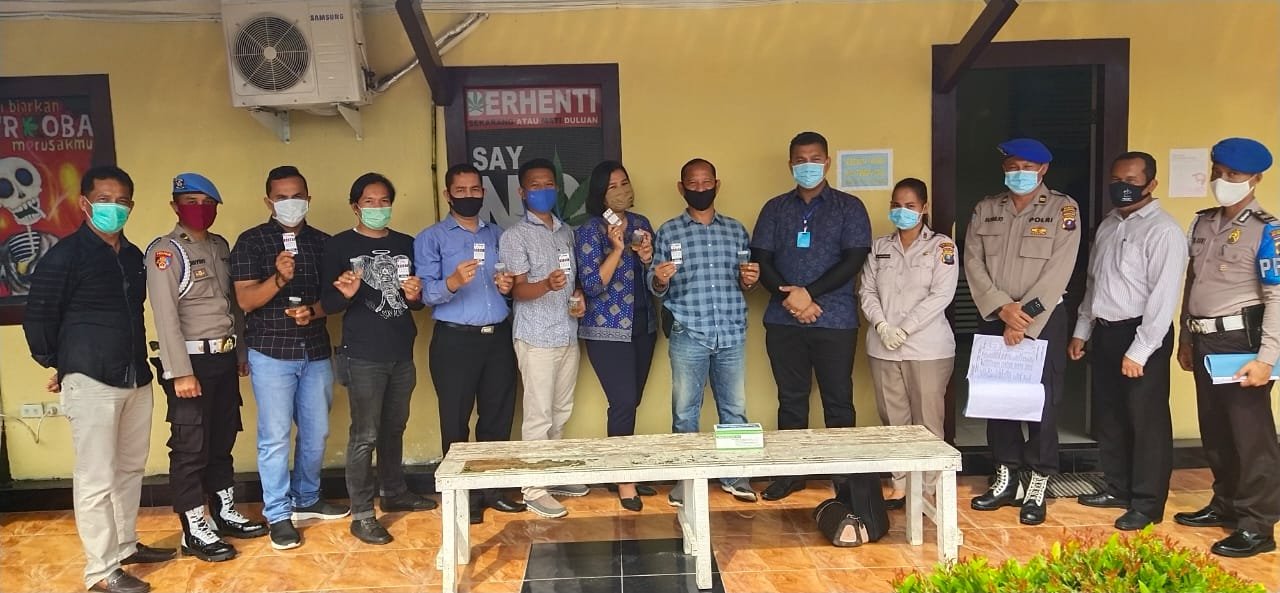 Kasi Propam Polresta Deli Serdang Tes Urine Personil Sat Narkoba
