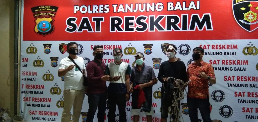 Tekab Sat Reskrim Polres Tanjung Balai Ringkus 3 Pencuri Sarang Burung Walet