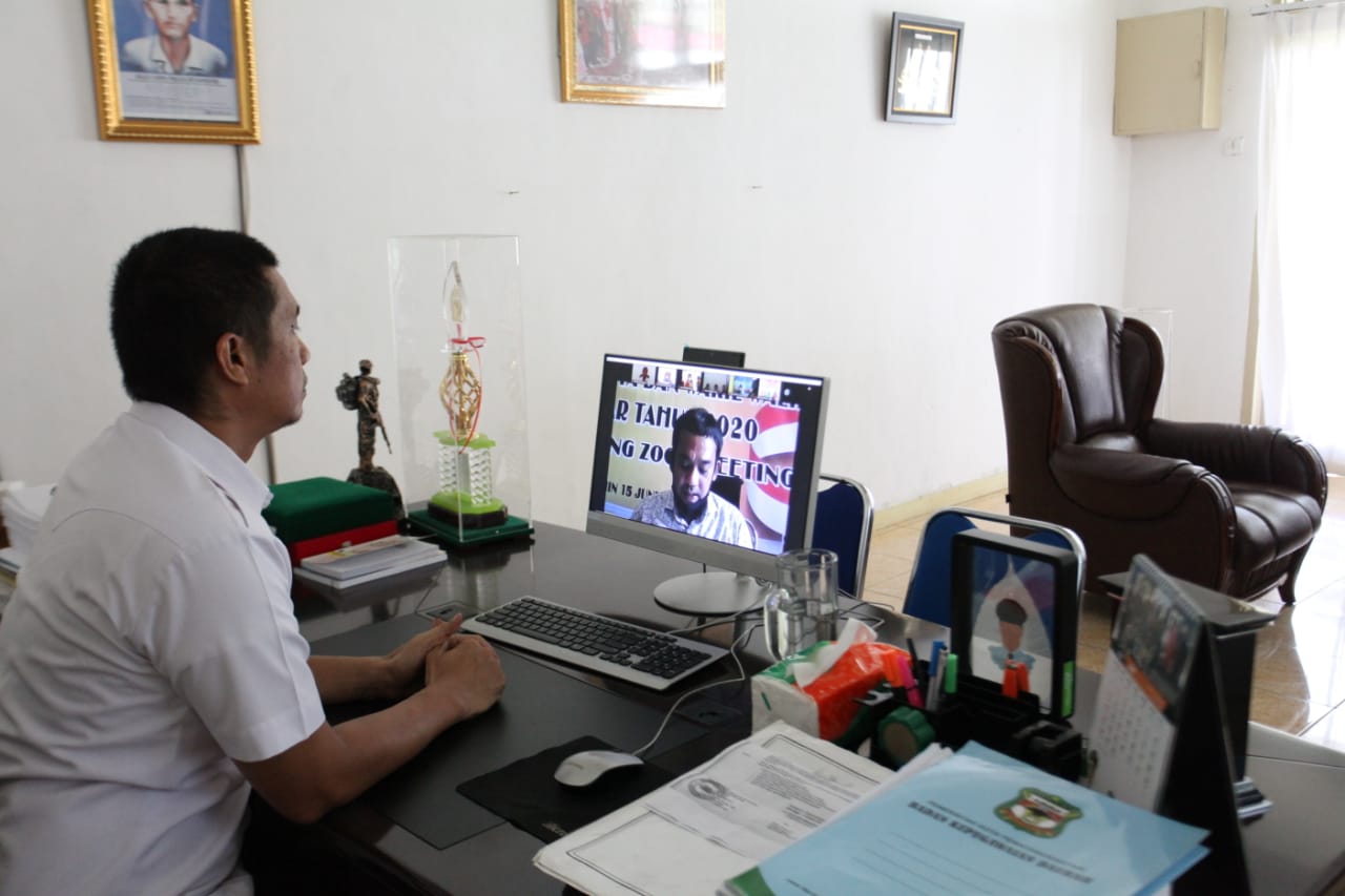 Walikota Siantar Hadiri Pelantikan PPS secara Virtual