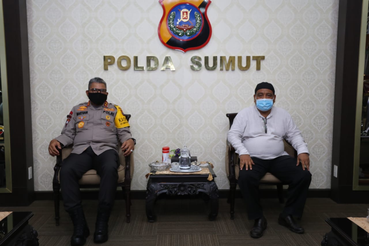Silaturahmi dengan Ketua PWI dan SPS Sumut, Kapoldasu : Publikasikan Keberhasilan Sumut Agar Diperhitungkan