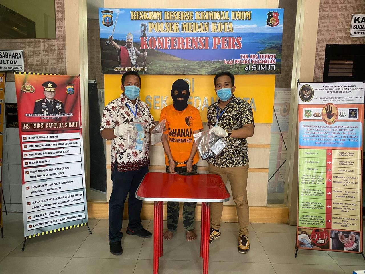 Polsek Medan Kota Amankan Bandar Togel di Kel Teladan Barat Medan Kota