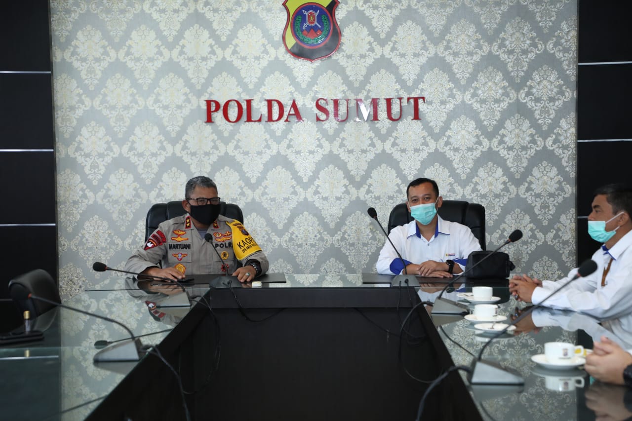 Kapolda Sumut Terima Kunjungan General Manager PT. Indonesia Power PLTU Sumut.