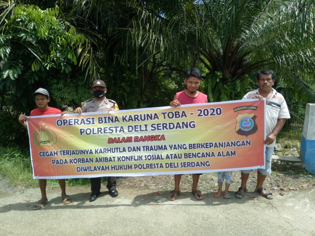 Polresta Deli Serdang Himbau Dan Ajak Masyarakat Bersama Cegah Kebakaran Hutan