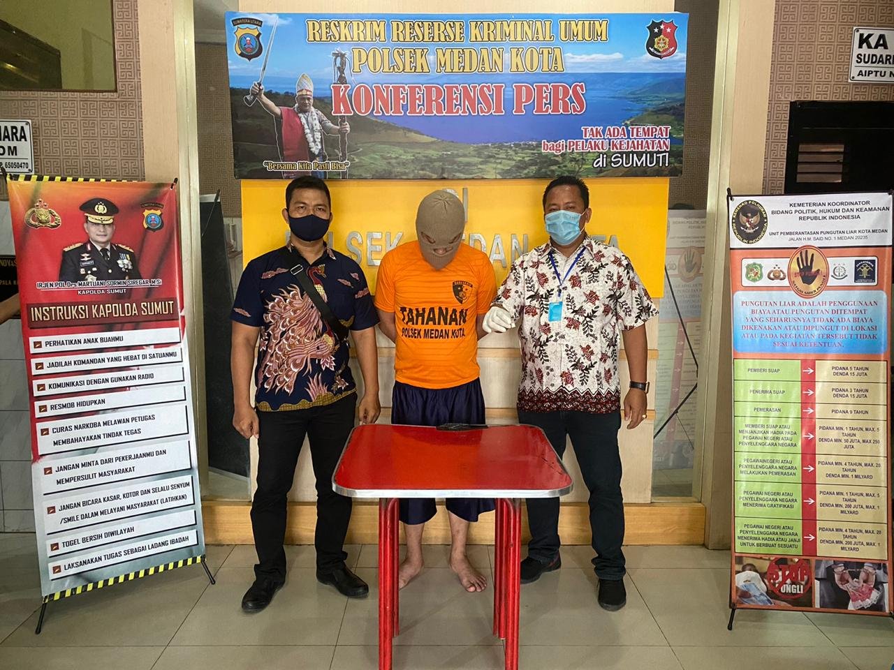 Tersandung Narkoba, Seorang Pria Turunan Resmi Penghuni Sel Polsek Medan KotaÂ 