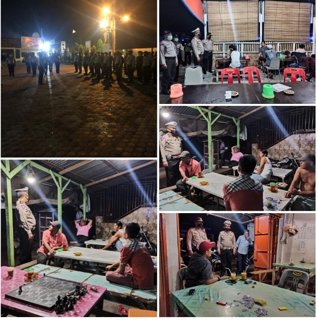 Polres Tanjung Balai Giat Patroli Imbau Masyarakat Tidak Berkumpul Ditempat Umum