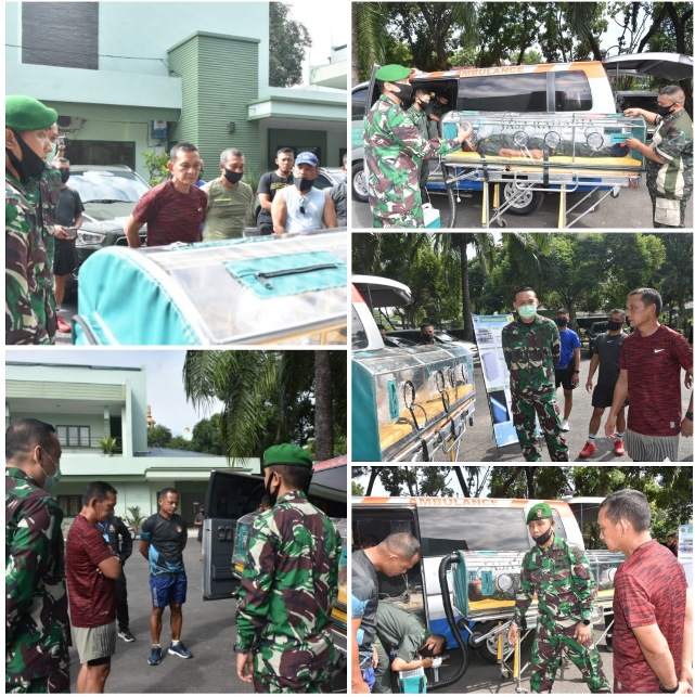 Pangdam I/BB Cek Hasil Pembuatan Tabung Isolation Chamber Covid-19 di Makodam I/BB