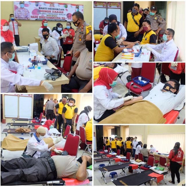Dengan Thema :Â Kamtibmas Kondusif Masyarakat Semakin Produktif,Â Polres Tanjungbalai Bakti Kesehatan Donor Darah