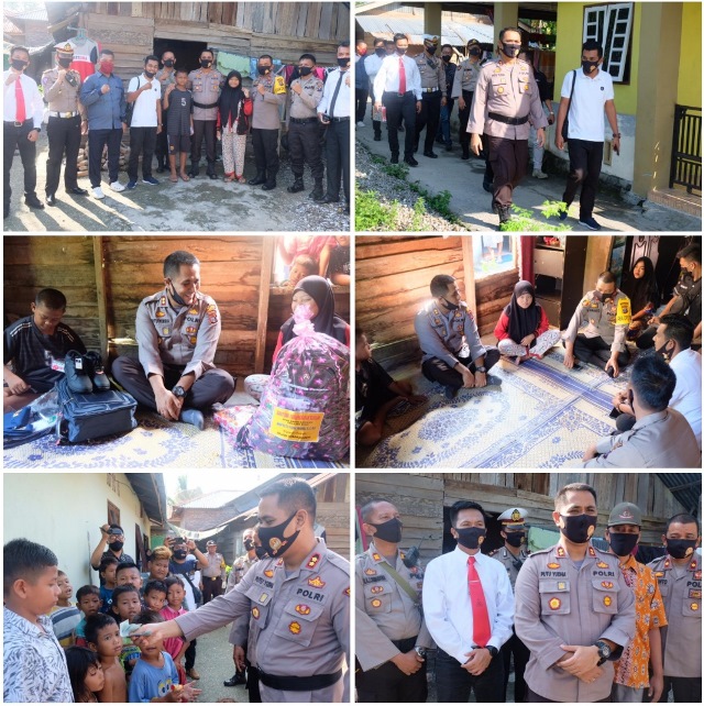 Giat Sambang Peduli Kasih, Kapolres Tanjung Balai Menyantuni Anak Yatim Piatu
