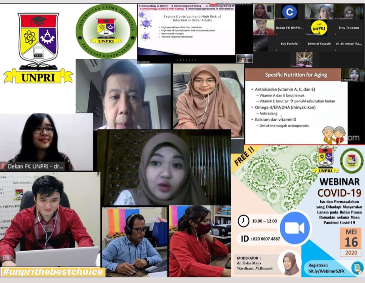 Magister Biomedis dan Ilmu Kedokteran Klinis FK Unpri Gelar Webiner