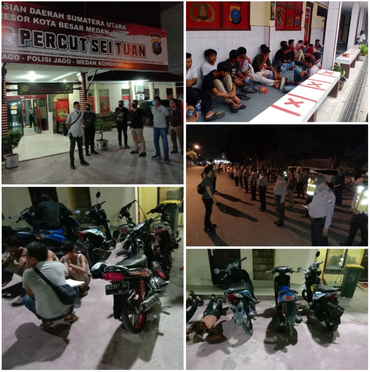 Polrestabes Medan Beserta Polsek Jajaran Gelar Patroli Antisipasi 3C