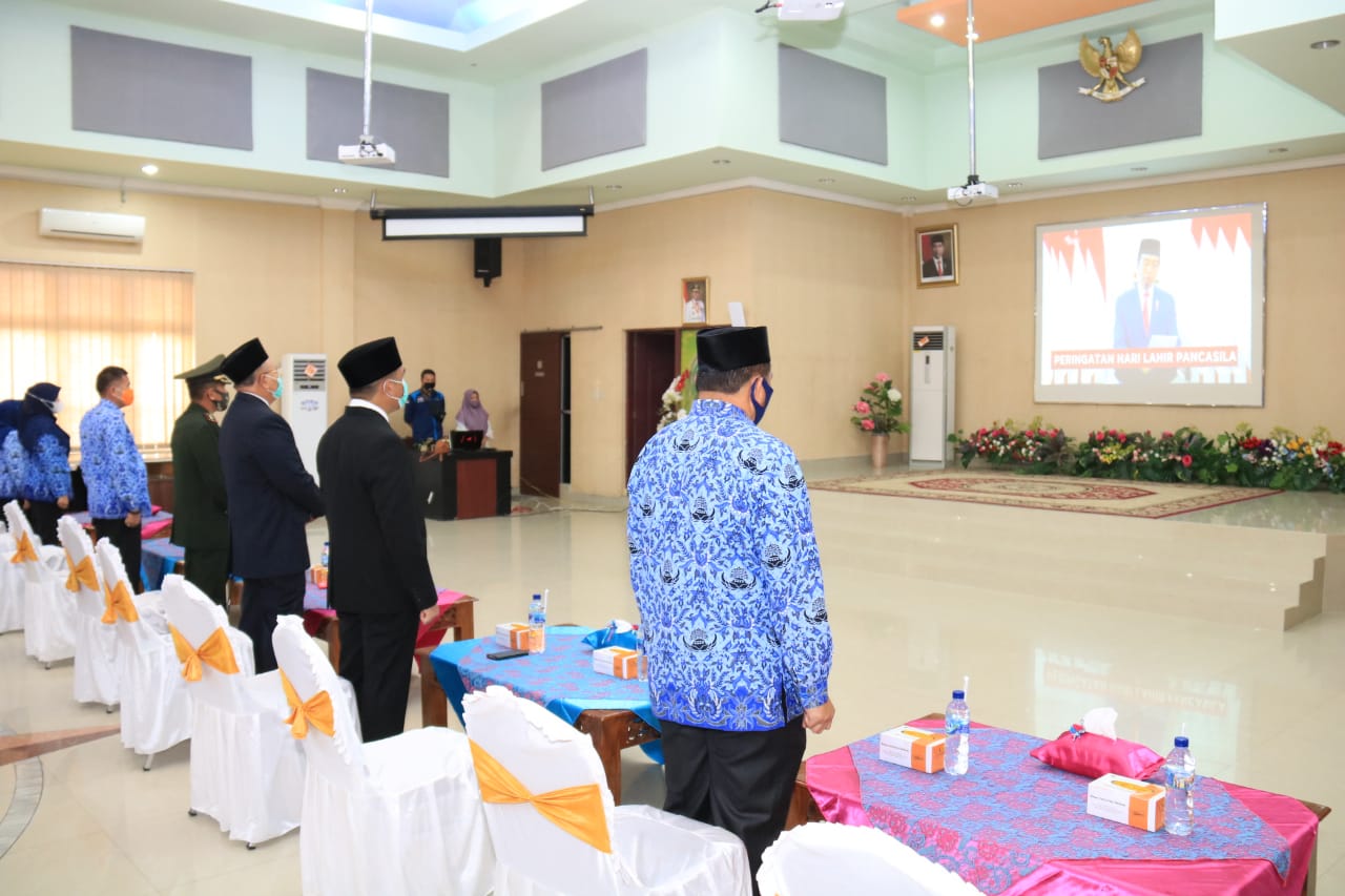 Pemkab Sergai Peringati Hari Lahir Pancasila Secara Virtual
