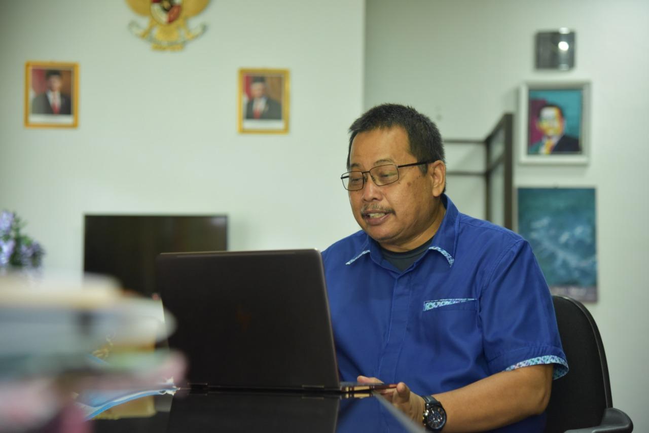 Persiapan UTBK SBMPTN 2020 Dengan 10 Mitra PTS/Sekolah Unimed Rakor via Vicon, Dr Restu : Sukseskan UTBK SBMPTN 2020