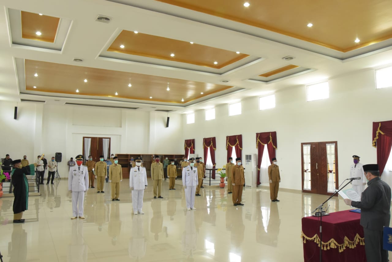Wabup Lantik Sembilan Pejabat Eselon Tiga