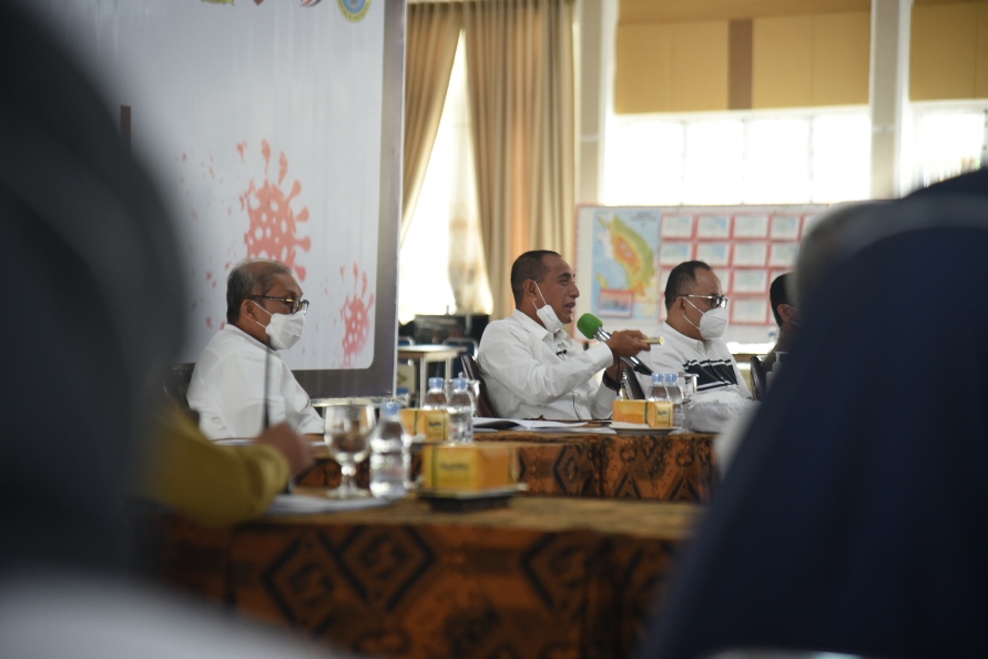 Matangkan Persiapan New Normal,  Gubernur Edy Minta Masukan IDAI