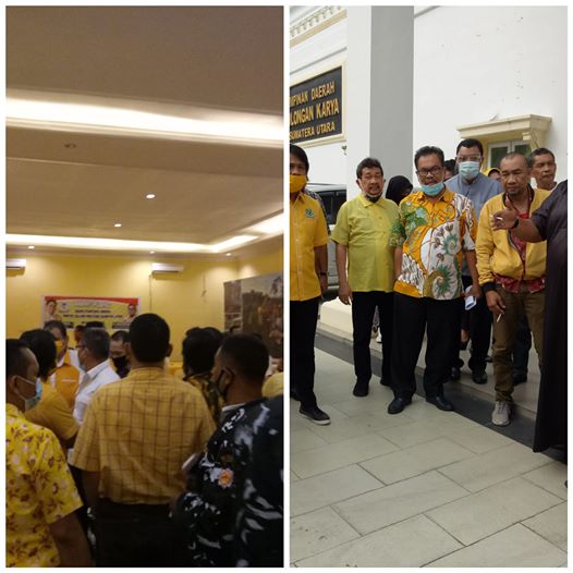 Rarat Pleno Golkar Sumut Ricuh, Kubu Hanafiah Cs Pilih Keluar dan Tinggalkan Rapat