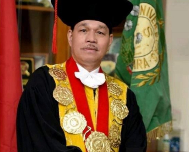 Allhamdulillah, Rektor USU Prof Dr Runtung Sitepu SH MHum Hasil Swabnya Negatif